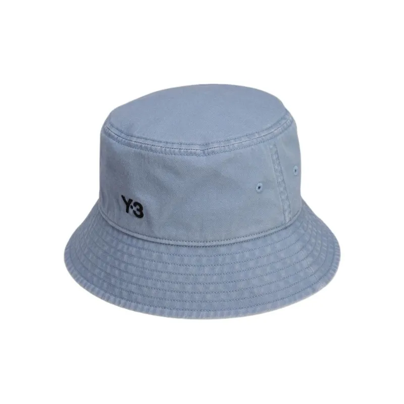Y 3 Cotton Bucket Hats Men's Blue-0