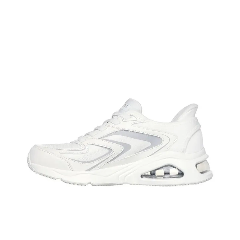 Skechers Anti Slip Wear Resistant Low Top Running Shoes Women's White-1