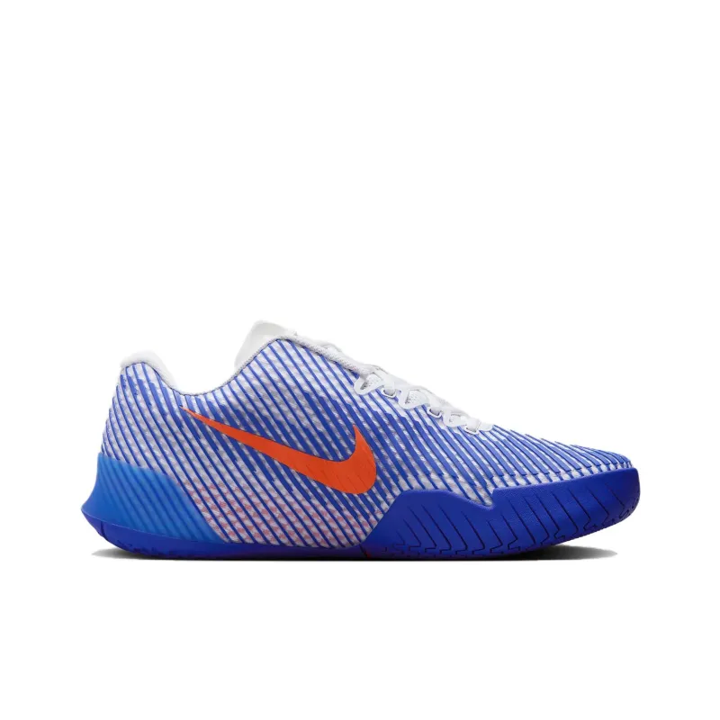 Nike Air Zoom Vapor 11 Anti Slip Wear Resistant Low Top Tennis Shoes Men's White Blue-1