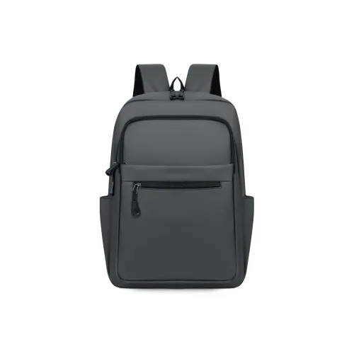 MingLu Oxford Backpack Regular Unisex Gray/Black