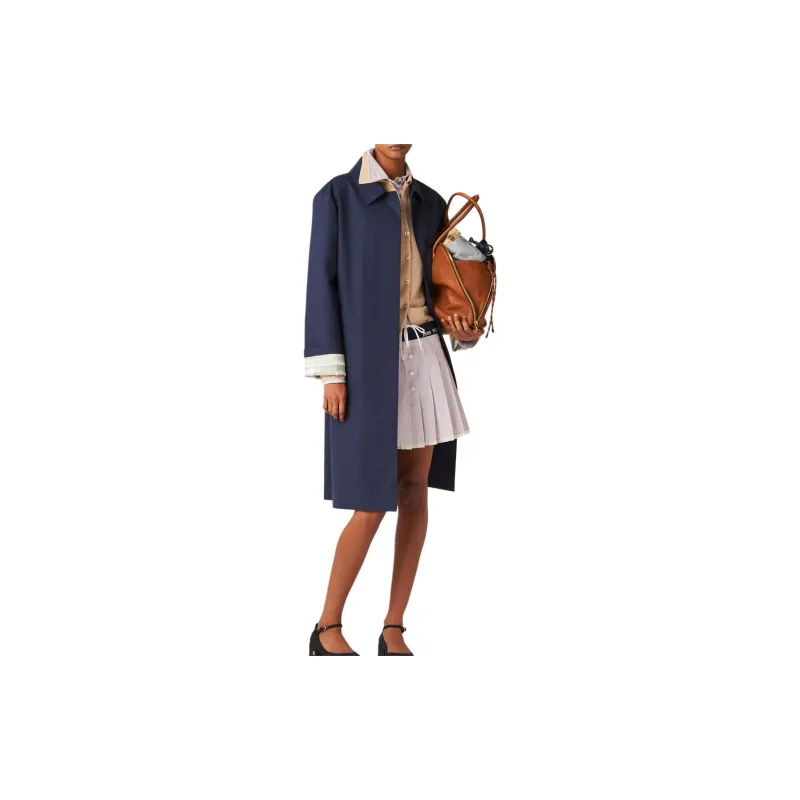 MIU MIU Embroidered Poplin Mini Skirt-1