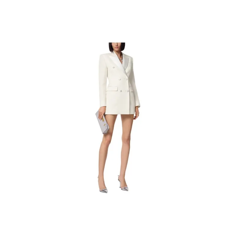 VERSACE Hourglass Double-Breasted Tuxedo Blazer-1