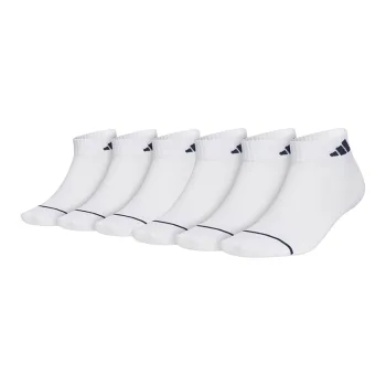 Adidas Sports Ankle Socks Unisex White 6 Pack