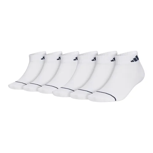 Adidas Sports Ankle Socks Unisex White 6 Pack