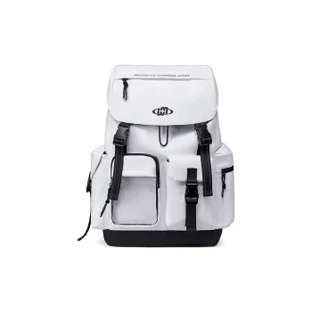 WINNER Polyester Backpack Large Size Unisex White/Black