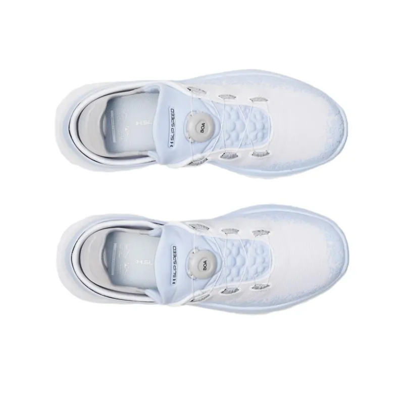 Under Armour SlipSpeed Anti Slip Wear Resistant Low Top Running Shoes Unisex White Purple-2