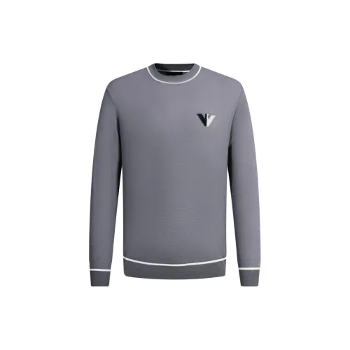 EMPORIO ARMANI Sweaters Men Purple Gray