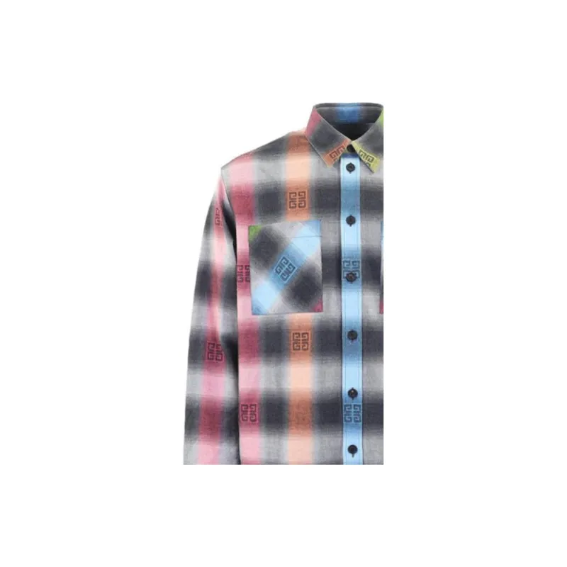 Givenchy Oversized Fit Long Sleeve Shirt Wth Chest Pockets-2