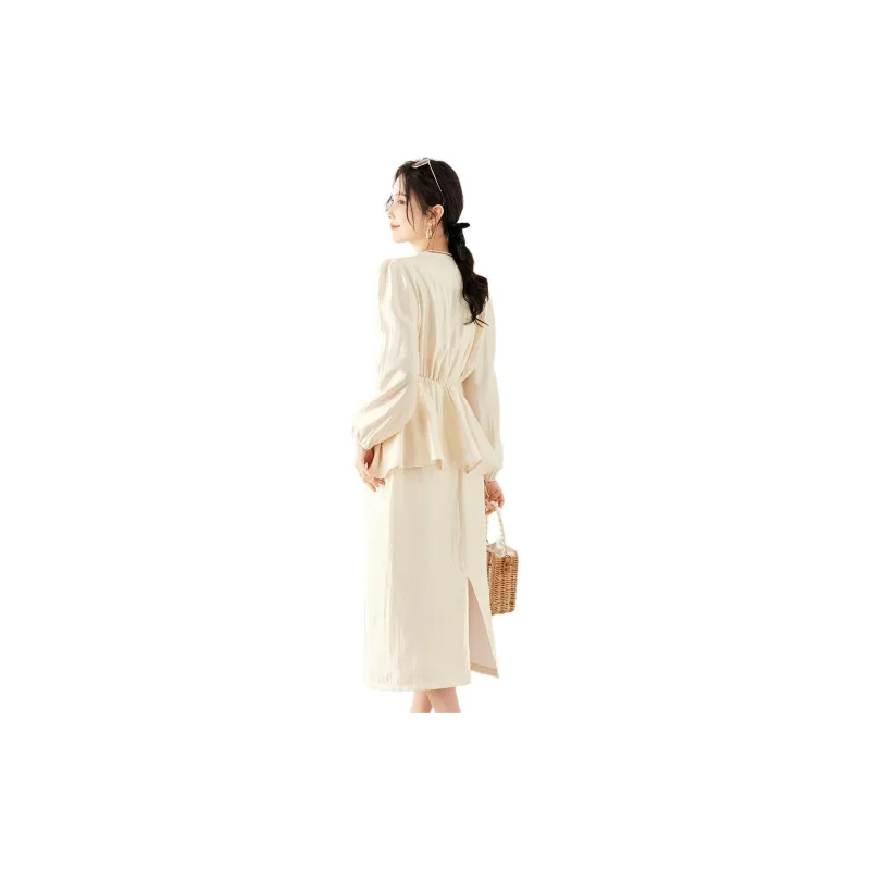 TERRE BLEUE Skirt Set Women's Apricot-8