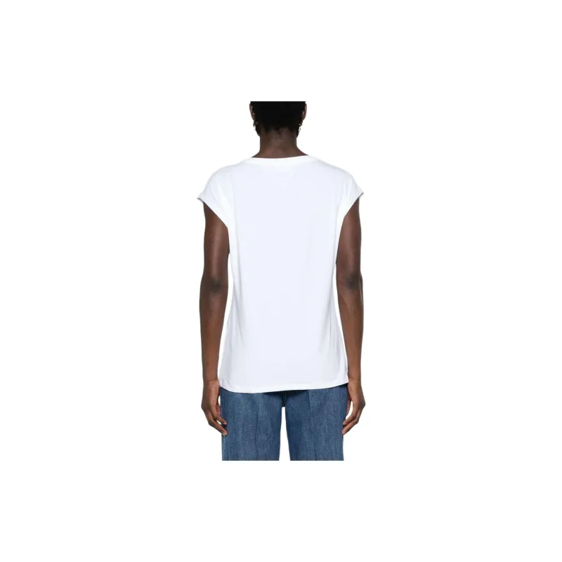 LIU·JO Lisbon-print Rhinestone-embellished T-shirt-2