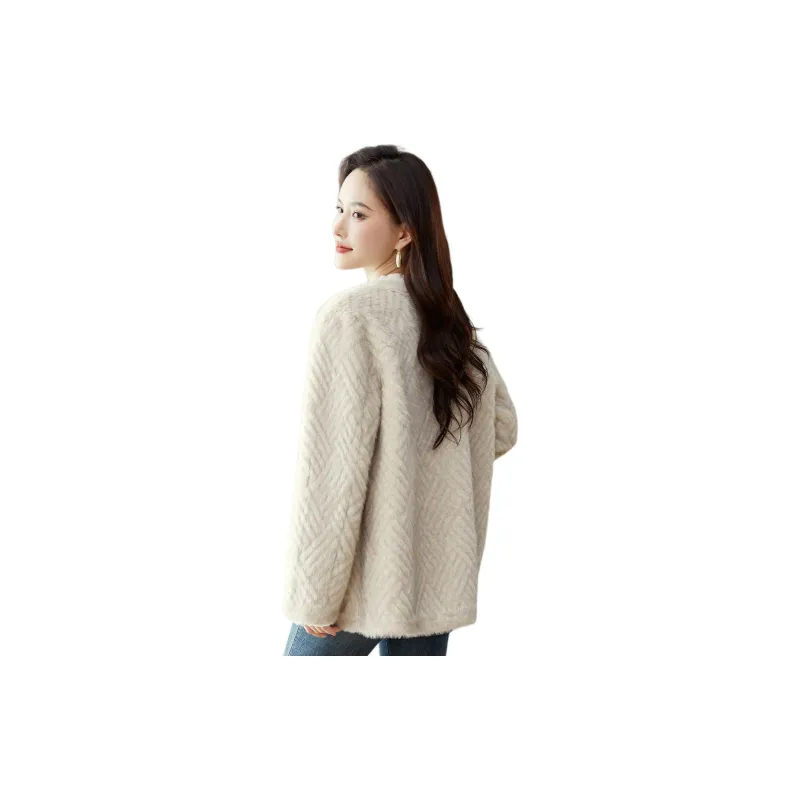 CARBAMMI Coats Women's White-1