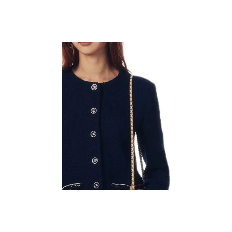 CHANEL Knitwear Women's Blue-1