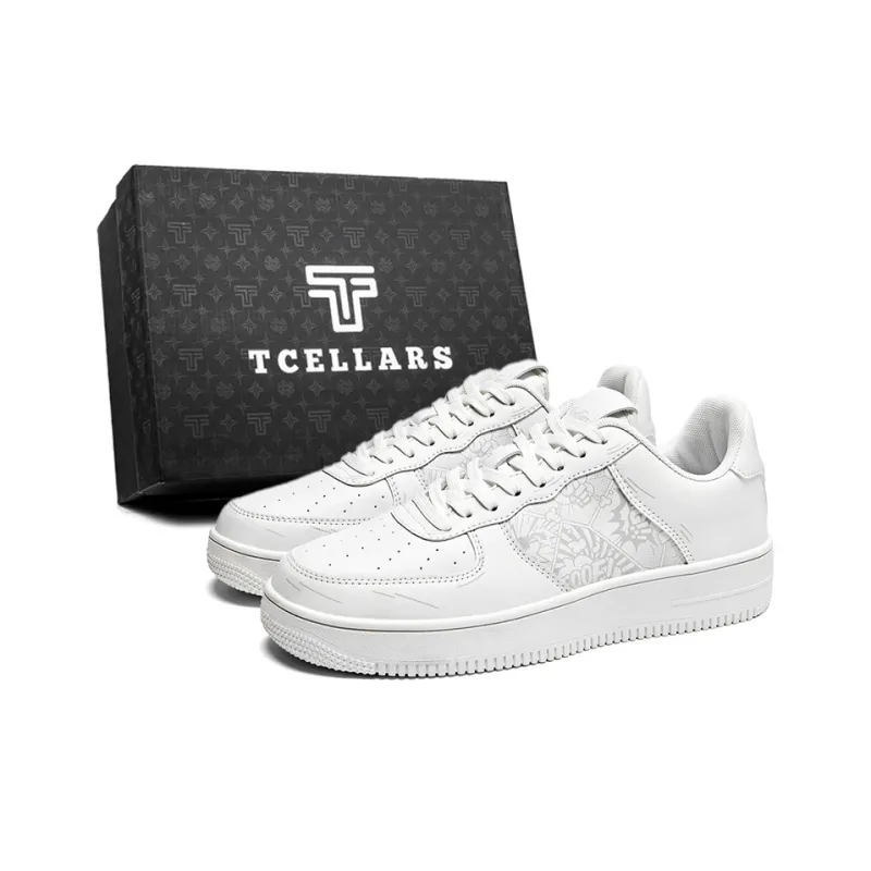 TCELLARS Abrasion Resistant Lightweight Height Increasing Low Top Skateboard Shoes Unisex Exclusive Box-11