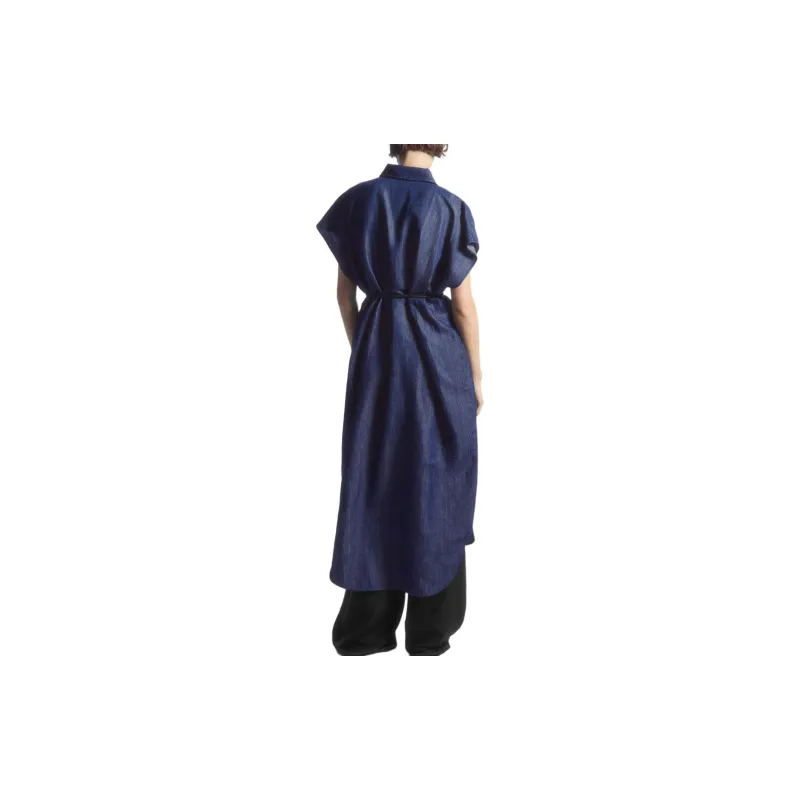 COS Short Sleeved Dresses Women's Indigo-3