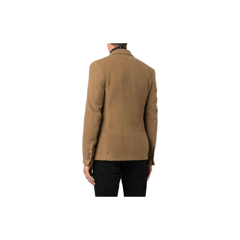AMIRI Double-breasted Wool-blend Blazer-4