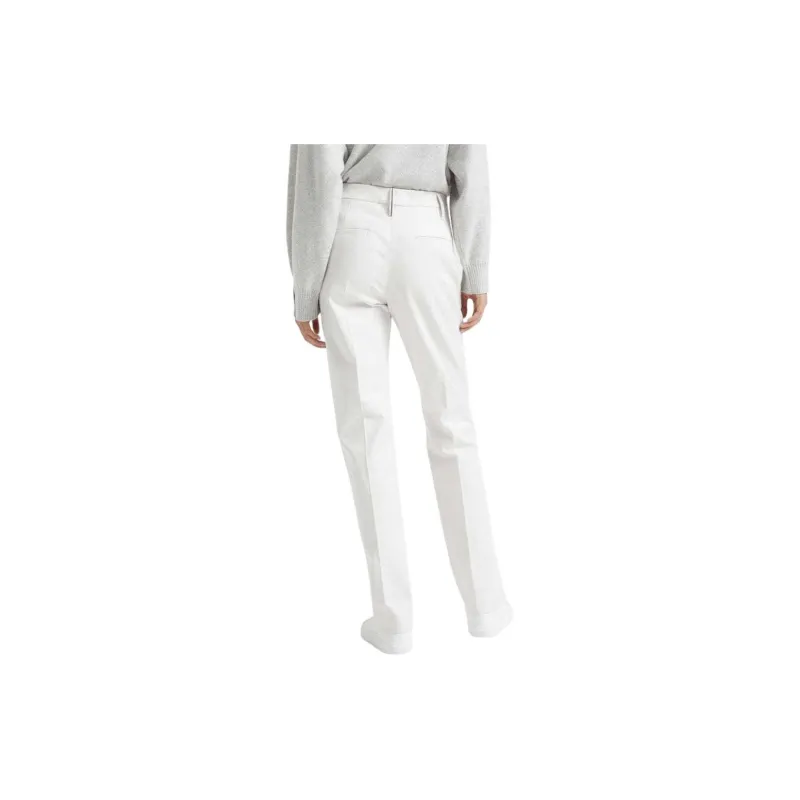 Brunello Cucinelli Monili Embellished Straight Leg Trousers-2