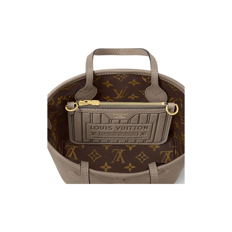 LOUIS VUITTON Neverfull Bandouliere Bb Inside Out Dark Fango/Monogram-5