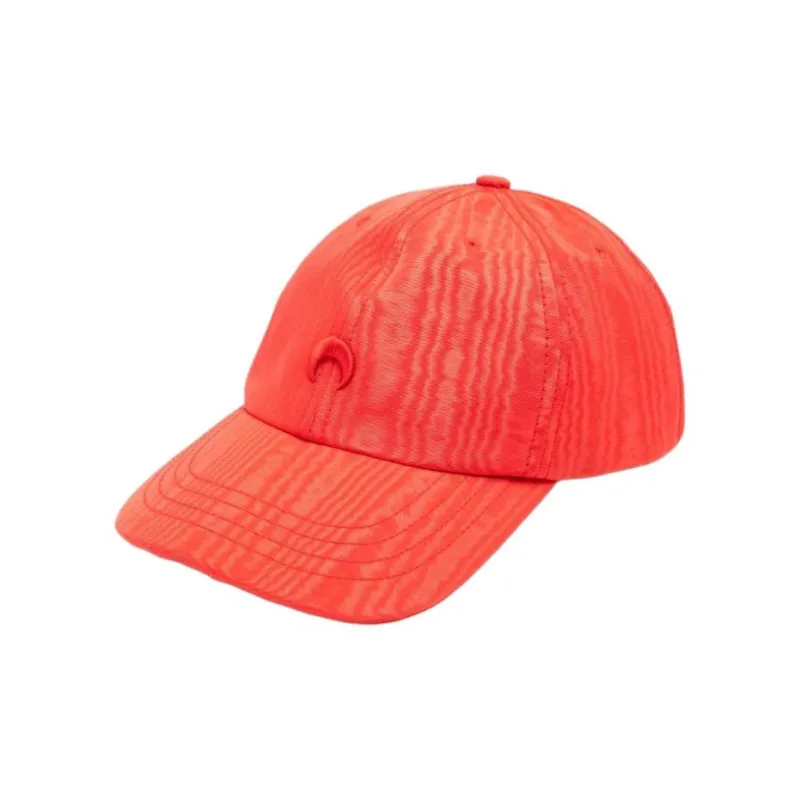 Marine Serre Logo-embroidered Moire-effect Cap-0