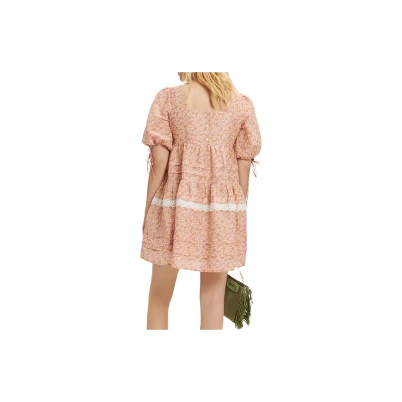 Maje Short Sleeved Dresses Women's Pink-2