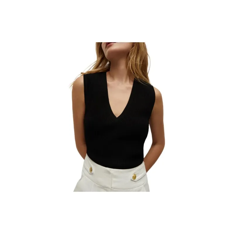 Veronica Beard Sid Ribbed knit Top-1