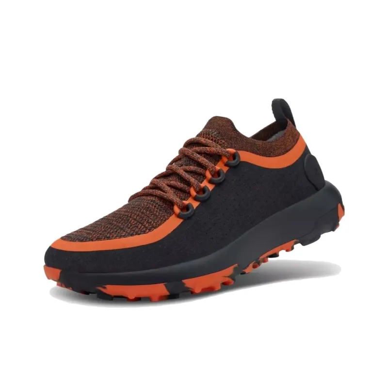 Allbirds Trail Runner SWT Cushioning Low-Top Sports Casual Shoes Men's Black Orange-1