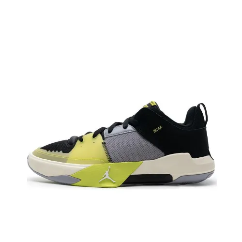 Jordan One Take 5 Basketball Shoes Men Low-Top Black/yellow/white/gray