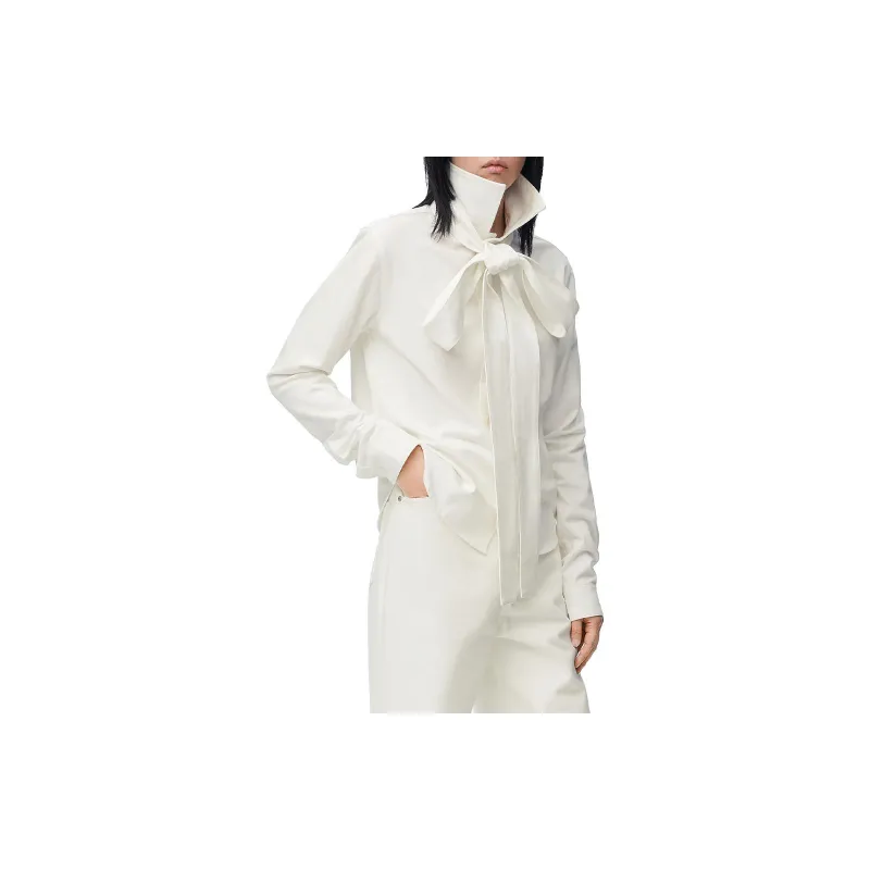 LOEWE Bow Shirt 'White'-1