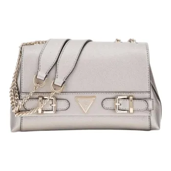 GUESS Polyurethane Shoulder Bag Crossbody Bag Women's Silver