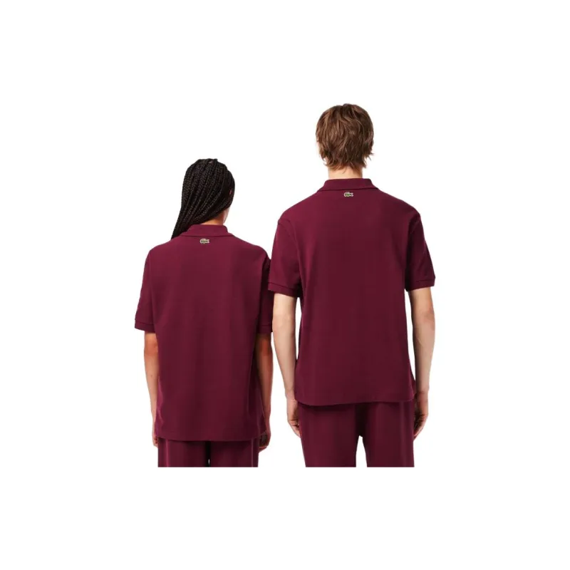 LACOSTE Logo Embroidered Short Sleeved Polo Shirt-3