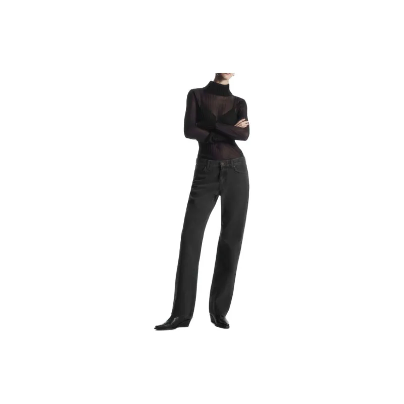 LACOSTE Jeans Women's Washed Black-1