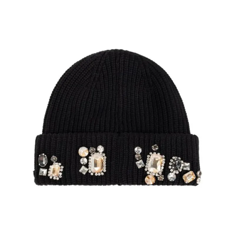 AMIRI Chunky Crystal Beanie Hat-1
