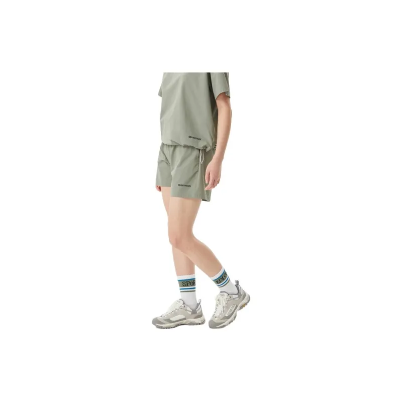 KOLON SPORT Casual Shorts Women's Grey Khaki-5
