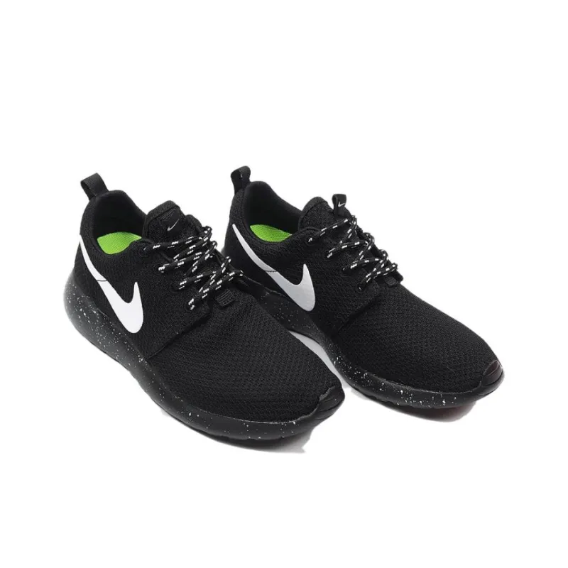 Nike Roshe Run Black White Speckled Sole Women's-2