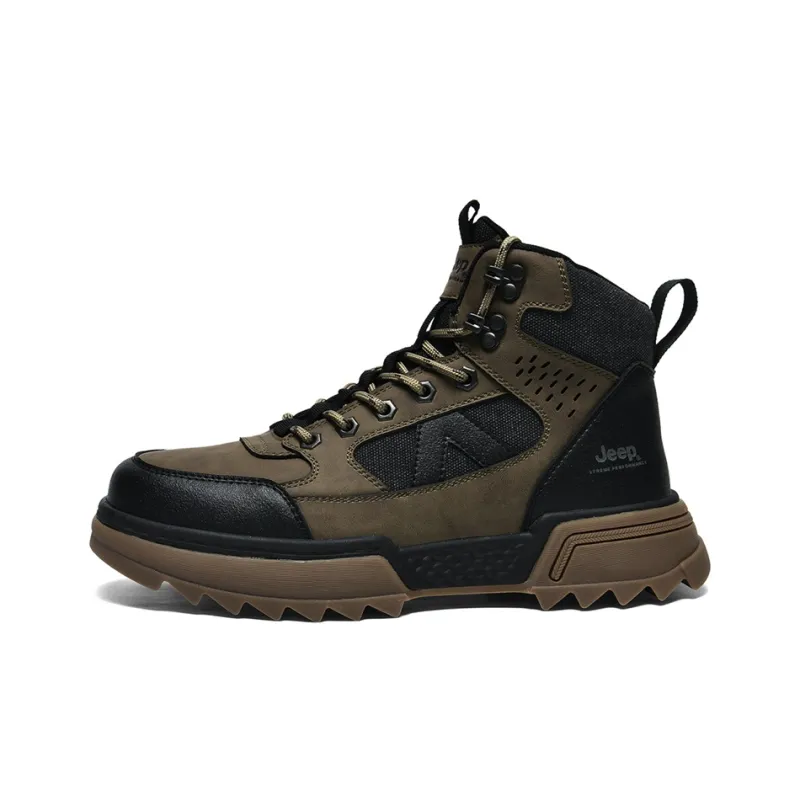 Jeep JEEP Anti-Slip Wear-Resistant High-Top Hiking Shoes Men's-6