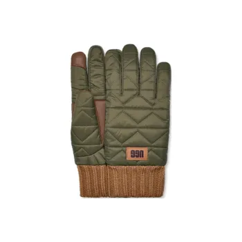 UGG Polyester Gloves Men's Olive Green