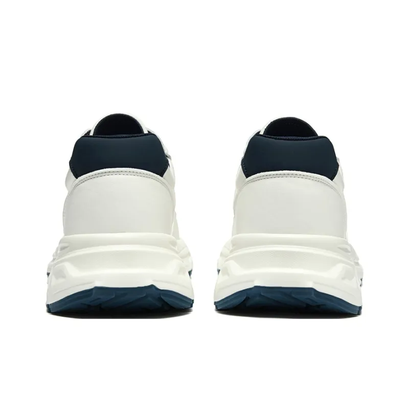 HLA Chunky Sneakers Men Low Top Beige Blue, Light Coffee-8