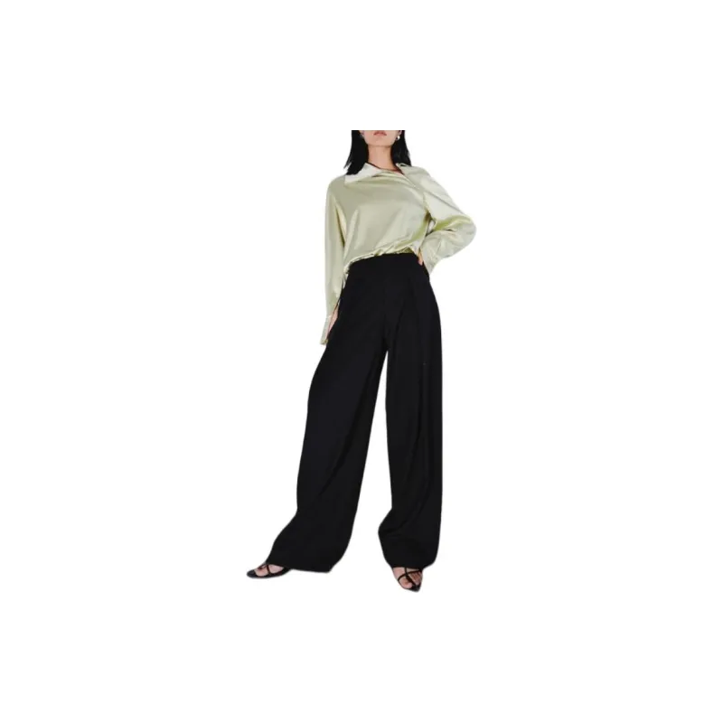 Roselingling Shirt Women's Mustard Green-2