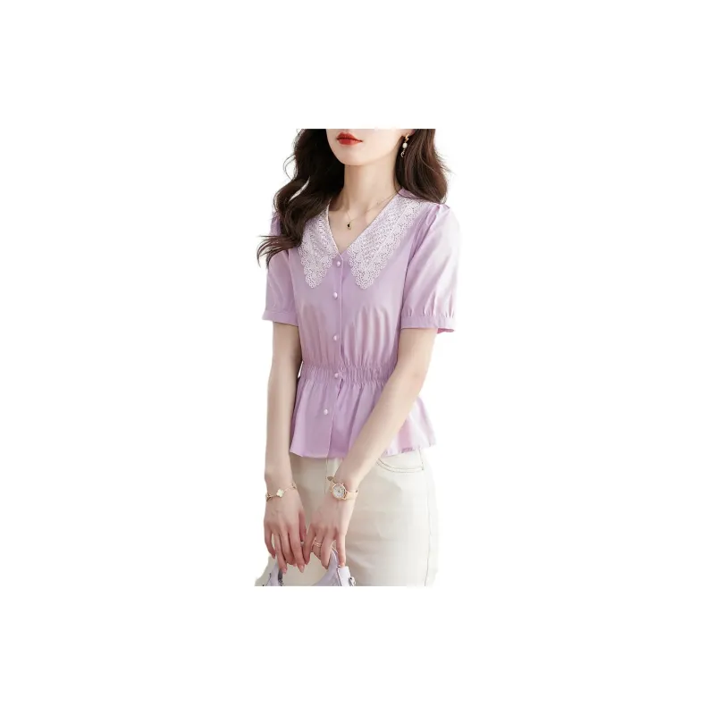 Still Quiet Shirt Women's Purple-3