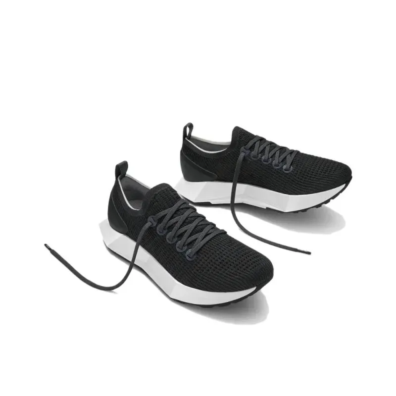 Allbirds Tree Flyer Slip-Resistant Breathable Low-Top Running Shoes Men's Natural Black-2