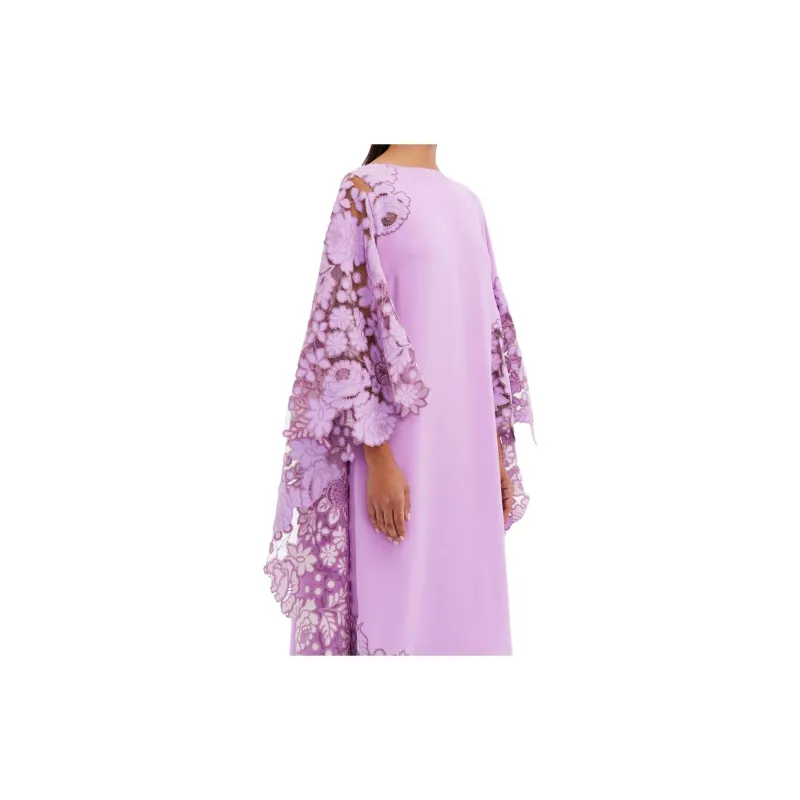 OSCAR DE LA RENTA SS24 Long-Sleeved Dresses Women's Light Purple-3