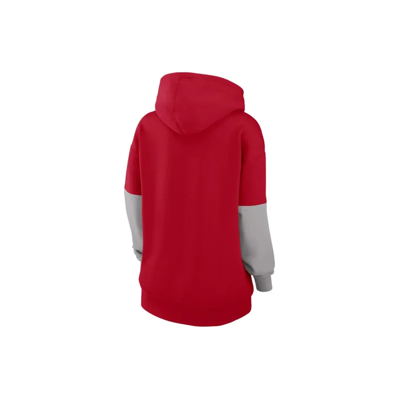 Nike Ohio State Buckeyes Sideline Essential Women's Nike College Pullover Hoodie-1