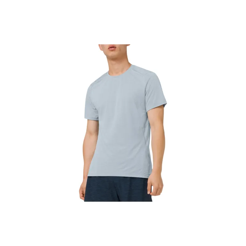 Lululemon Fast And Free T-Shirt Men's Mixed Color Denim Blue-3