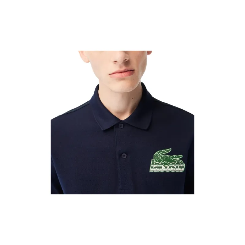 LACOSTE Polo Shirt Men's Marine Blue-4