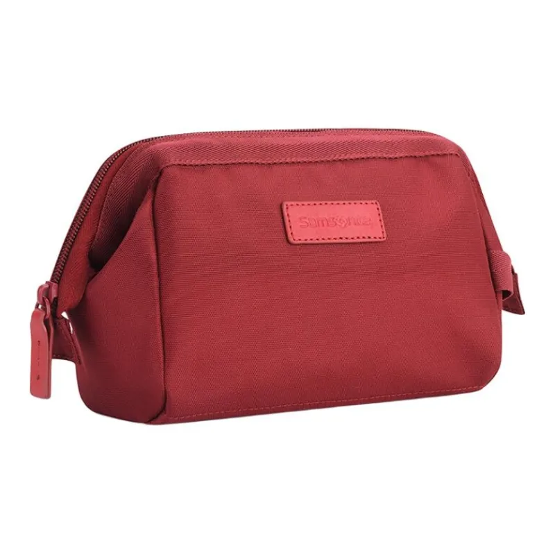 SAMSONITE Fabric Makeup Bag Storage Bag Women's Red-2