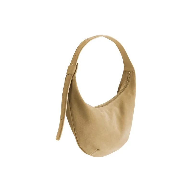 ARKET Cow Split Leather Crossbody Bag Shoulder Bag Medium Size Women's Brown/Beige-3