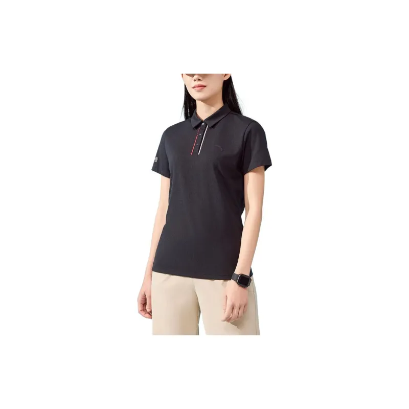 Anta Variety Training Collection Polo Shirt Women's Basic Black-2
