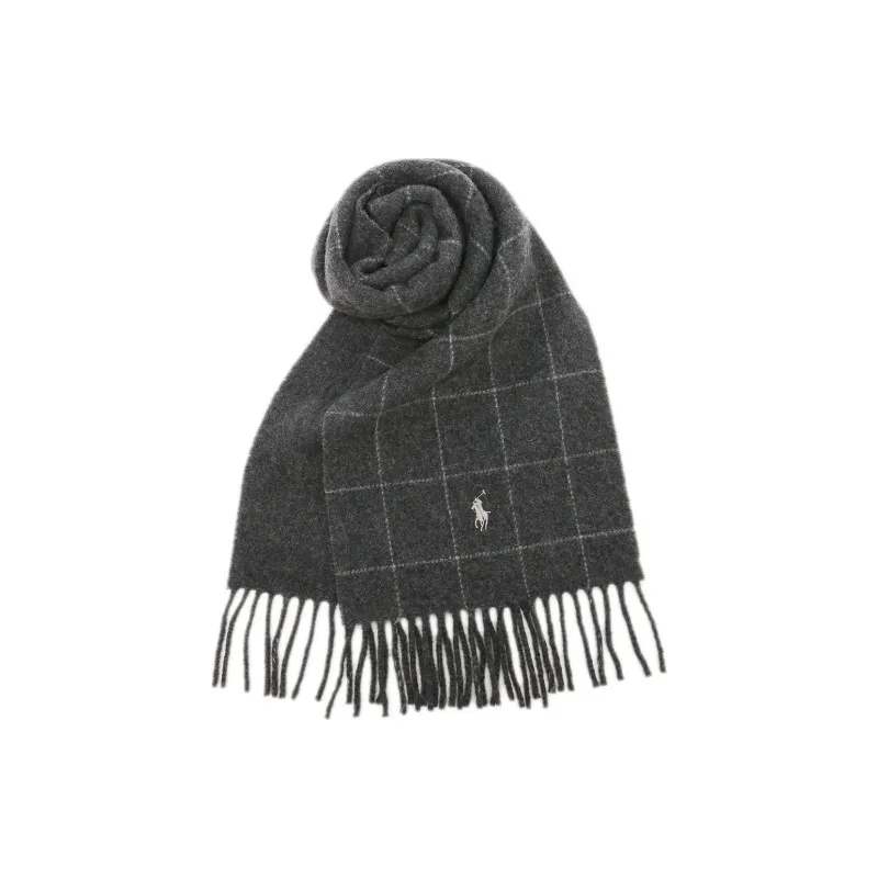 Polo Ralph Lauren Knit Scarves Unisex Dark Gray-1
