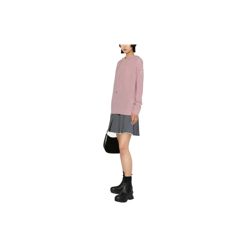 Moncler Logo patch Ribbed knit Hoodie-2
