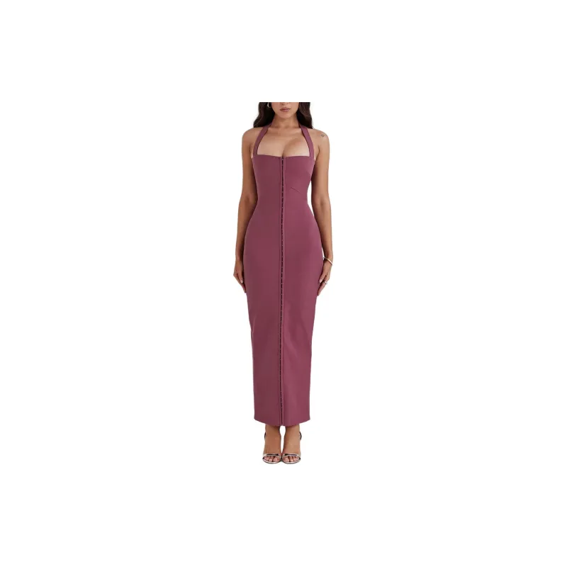 HOUSE OF CB MIA Slip Dress Women's MULBERRY/Mulberry-3