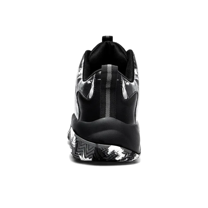 Black tailed Deer Thermal Cushioning Abrasion Resistant Slip Resistant High Top Basketball Shoes Unisex-18